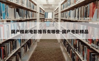 国产精彩电影推荐有哪些-国产电影精品