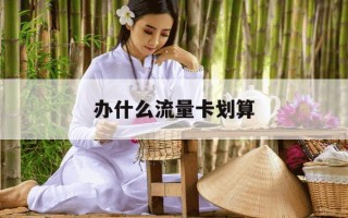 办什么流量卡划算-想办个流量卡什么卡好