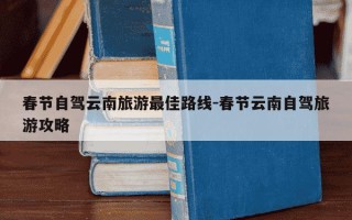 春节自驾云南旅游最佳路线-春节云南自驾旅游攻略