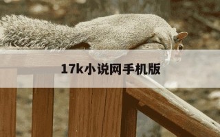 17k小说网手机版-17k小说网官网写小说