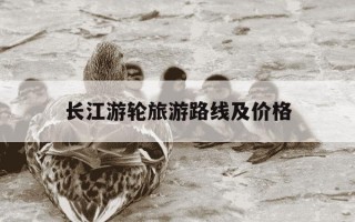 长江游轮旅游路线及价格-长江游轮旅游路线及价格游轮一票包括什么