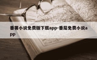番薯小说免费版下载app-番茄免费小说app