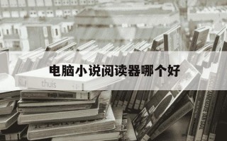 电脑小说阅读器哪个好-小说阅读电脑版