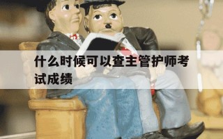 什么时候可以查主管护师考试成绩-什么时候能查主管护师成绩
