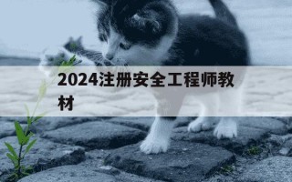 2024注册安全工程师教材-2024注册安全工程师教材pdf