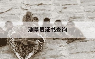 测量员证书查询-测量员证在哪里报考