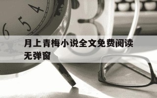 月上青梅小说全文免费阅读无弹窗-月上梅梢作品集百度云