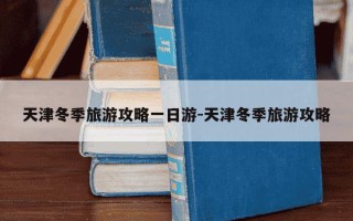 天津冬季旅游攻略一日游-天津冬季旅游攻略