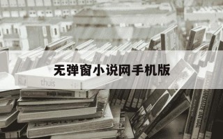 无弹窗小说网手机版-无弹窗广告小说免费阅读