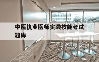 中医执业医师实践技能考试题库-中医执业医师资格实践技能考试应试指南