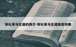 安化茶马古道的简介-安化茶马古道旅游攻略