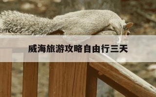 威海旅游攻略自由行三天-威海市旅游攻略三天