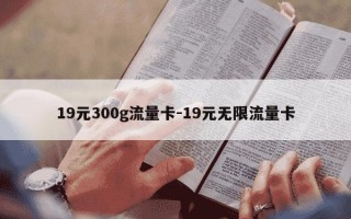 19元300g流量卡-19元无限流量卡
