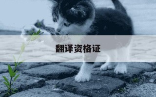 翻译资格证-翻译证书报考资格