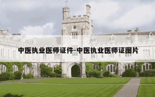 中医执业医师证件-中医执业医师证图片