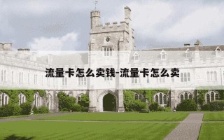 流量卡怎么卖钱-流量卡怎么卖