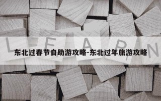 东北过春节自助游攻略-东北过年旅游攻略