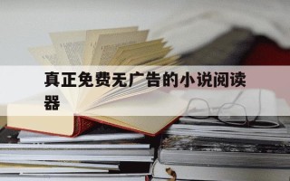 真正免费无广告的小说阅读器-无广告不收费的小说阅读器