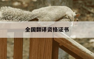 全国翻译资格证书-全国翻译资格证书考试谁可以考