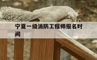宁夏一级消防工程师报名时间-宁夏一级消防工程师考试时间