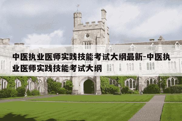 中医执业医师实践技能考试大纲最新-中医执业医师实践技能考试大纲-第1张图片-学习推荐网