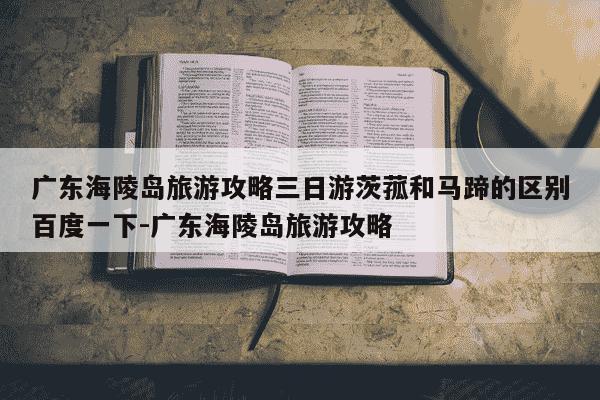 广东海陵岛旅游攻略三日游茨菰和马蹄的区别百度一下-广东海陵岛旅游攻略-第1张图片-学习推荐网