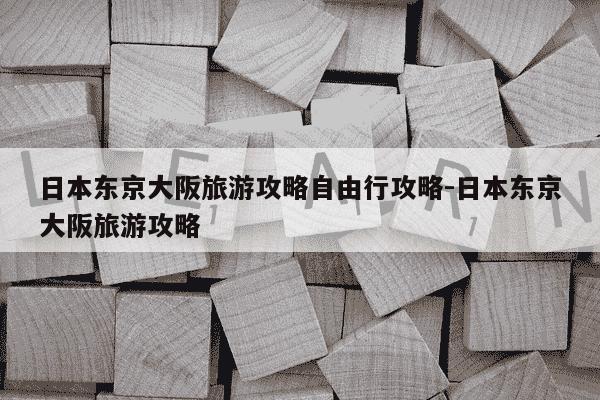 日本东京大阪旅游攻略自由行攻略-日本东京大阪旅游攻略-第1张图片-学习推荐网