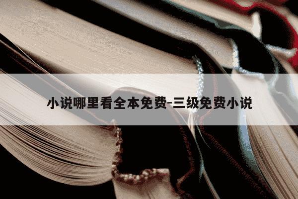 小说哪里看全本免费-三级免费小说-第1张图片-学习推荐网