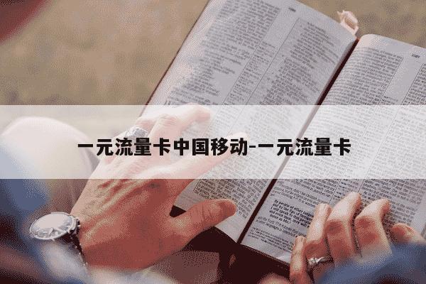一元流量卡中国移动-一元流量卡-第1张图片-学习推荐网