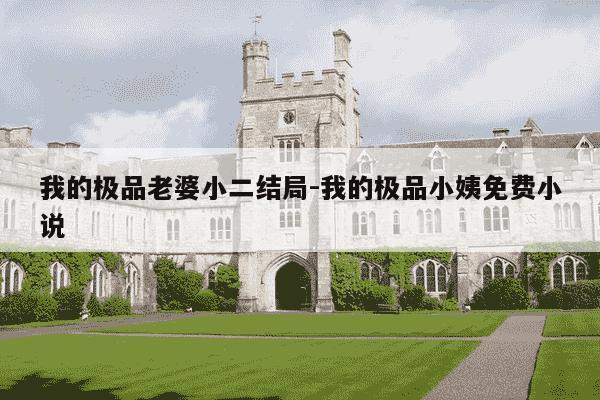 我的极品老婆小二结局-我的极品小姨免费小说-第1张图片-学习推荐网