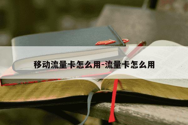 移动流量卡怎么用-流量卡怎么用-第1张图片-学习推荐网 移动流量卡怎么用-流量卡怎么用-第1张图片-学习推荐网