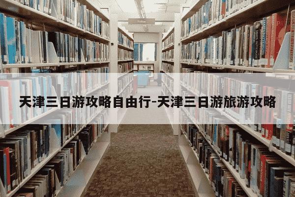 天津三日游攻略自由行-天津三日游旅游攻略-第1张图片-学习推荐网