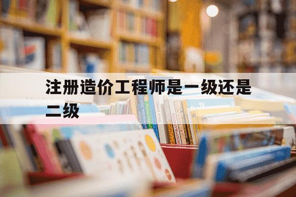 注册造价工程师是一级还是二级-注册造价工程师是一级造价工程师吗-第1张图片-学习推荐网