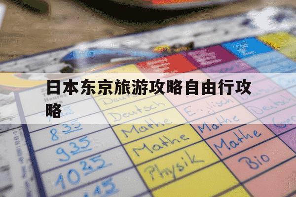 日本东京旅游攻略自由行攻略-东京旅游攻略自由行线路-第1张图片-学习推荐网
