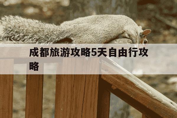 成都旅游攻略5天自由行攻略-成都旅游攻略5天自由行攻略大全-第1张图片-学习推荐网
